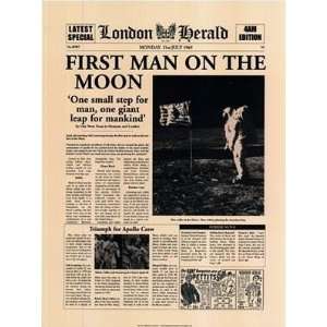  London Herald   First Man On The Moon