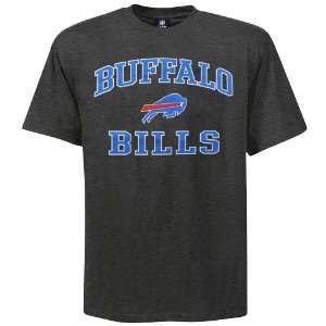  Buffalo Bills Charcoal Heart and Soul T shirt Sports 