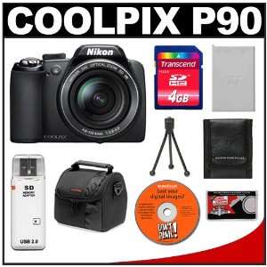  Nikon Coolpix P90 Digital Camera + 4GB + EN EL5 + Case 