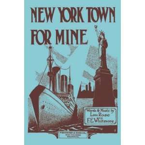  New York Town For Mine by S.t. 12x18