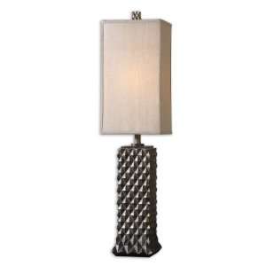 Uttermost 38.5 Cleto Lamps Heavily Burnished Silver Champagne With 