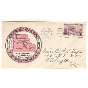   First Day Cover; Oregon, Centennial, 100th Anniversary Everything
