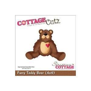  CottageCutz Die 4X4 Furry Teddy Bear