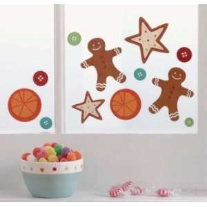 tag Gingerbread Window Decals, Clings 
