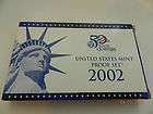 United States Mint Proof Set 2002 Certificate of Authenticity