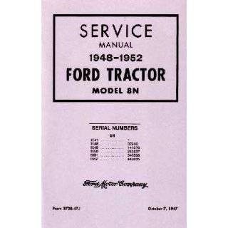   1949 1950 1951 1952 FORD 8N TRACTOR Owners Manual: Everything Else