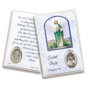  St Saint Jude Devotional Holy Card with Medal Health 