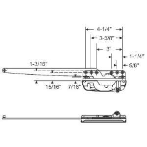   Right Hand Sill Mounted Single Arm Casement Operator