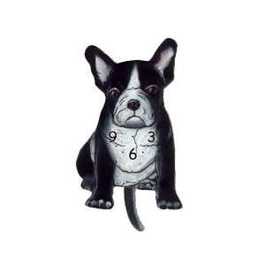  Dog Breed Pendulum Clock   French Bulldog (Black)