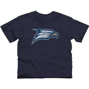 Georgia Southern Eagles Youth Distressed Primary T Shirt   Navy Blue 