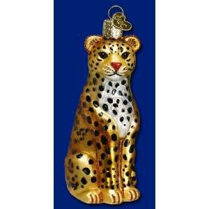  Old World Christmas leopard glass ornament 4 1/4 Home 