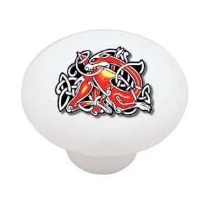 Ancient Celtic Dragon Design Decorative High Gloss Ceramic 