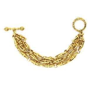  Antique Gold Toggle Bracelet Jewelry