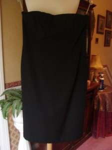 BCBG BLACK STRAPLESS SHEATH COCKTAIL DRESS,US 12,UK 16  