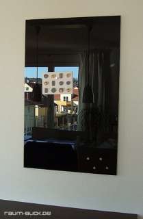 Glas Magnettafel MAX 80x50cm, Design Pinnwand schwarz  