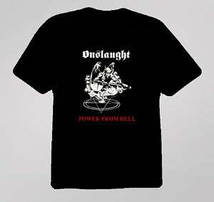 Onslaught Black Metal Power From Hell T Shirt black  