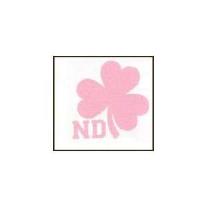  Pink ND Clover Temporaray Tattoo: Toys & Games