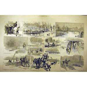  1887 Oxford Cambridge Boat Crew Training Sketches