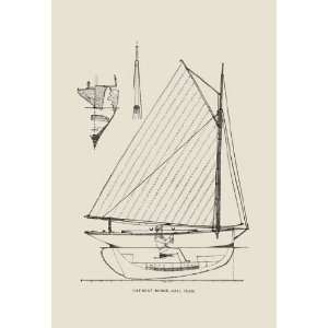 Cat Boat Dodge 24X36 Giclee Paper