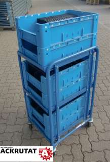 Fetra Etagenwagen mit Kisten Wagen Rollwagen Werkstatt  