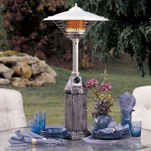  Portable Gas fueled Table Top Heater   Pewter