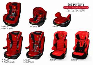 Autositz,Kindersitz, 15   36 kg, 3   12 Jahre BeFixSp Ferrari  