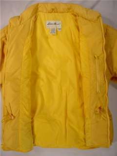 EDDIE BAUER Goose Down Winter Jacket (Womens Medium) Yellow  