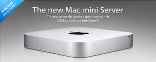 Apple Mac Mini Server, Core i7 2.0GHz, 8GB RAM, MC936LL/A A1347 New 