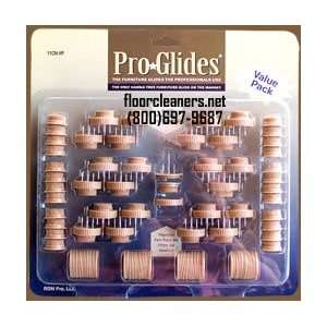 Pro Glides 1 1/8 Light Tan (96 pc. pad set) Replacement Felt 