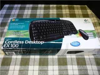 Logitech EX100 wireless keyboard and mouse combo 097855050410  