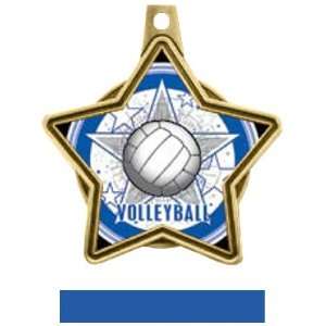  All Star Insert Custom Volleyball Medals M 5501V GOLD 