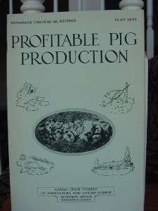 1935 PROFITABLE PIG Production HOG FARMER Photos Farm VINTAGE PORK 