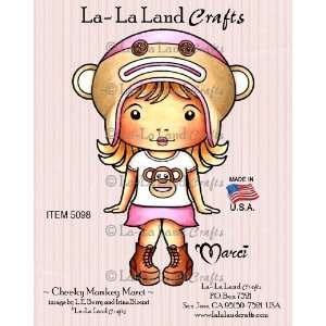   La Land Crafts Cheeky Monkey Marci Rubber Stamp Arts, Crafts & Sewing