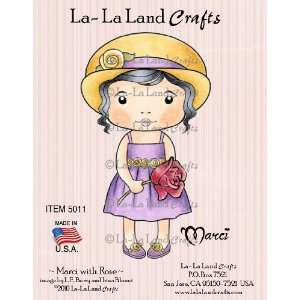   Land Crafts Cling Rubber Stamp, Marci with Rose: Arts, Crafts & Sewing