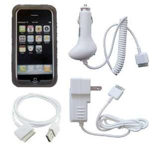   Case Cover Smoke w/ USB Data Cable, Car Charger, Wall / Travel Charger
