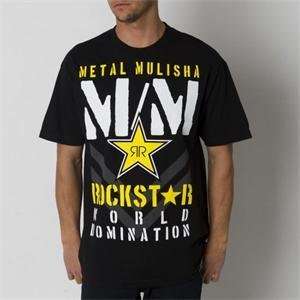  Metal Mulisha Rockstar Reconstruct T Shirt   X Large/Black 