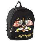Ed Hardy Misha American Eagle Backpack   Black