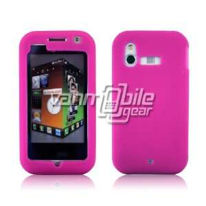 HOT PINK SOFT SILICONE CASE + LCD SCREEN PROTECTOR + CAR CHARGER for 