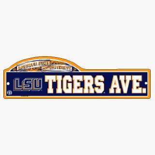 LSU TIGERS TEAM LOGO ZONE WALL Sign:  Sports & Outdoors