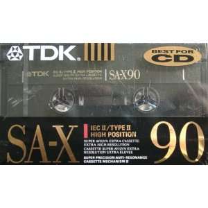  TDK SA X 90 Minute Blank Cassette Tape: Electronics