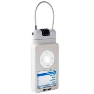   100 anti theft lockable white iPod case: MP3 Players & Accessories