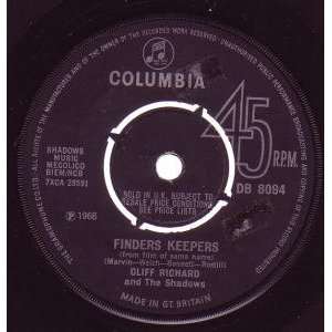  FINDERS KEEPERS 7 INCH (7 VINYL 45) UK COLUMBIA 1966 