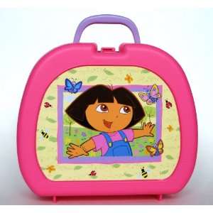  Dora The Explorer Hard Sided Lunch Box   Pink: Toys 