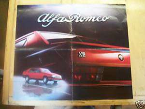 1986 Alfa Romeo Milano dealer Brochure  
