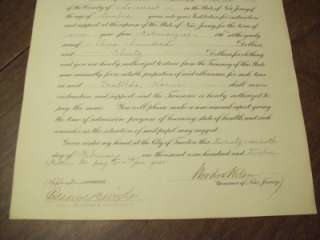 Woodrow Wilson   signed Document  