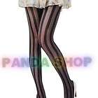 SL541 Black Apricot Ladies Show Tights Pantyhose Stockings Vertical 