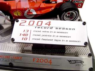 MICHAEL SCHUMACHER F1 2004 ALL TIME CHAMP 118 DIECAST  