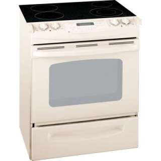 GE 30 In. Self Cleaning Slide In Electric Range in Bisque JSP42DNCC at 