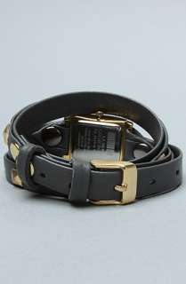 La Mer The Pyramid Stud Watch in Gray and Gold  Karmaloop 