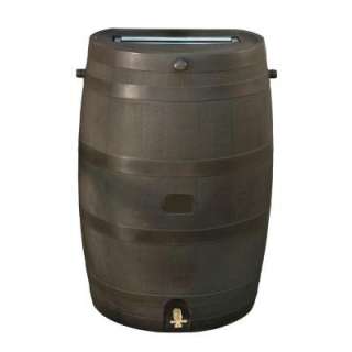 50 gal. Rain Barrel With Brass Spigot, Brown 55100009005600 at The 